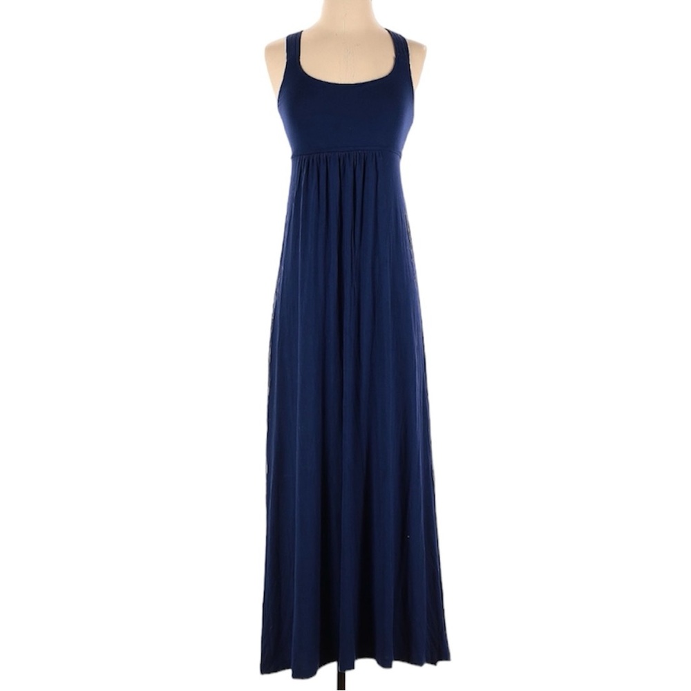 Calvin Klein Navy Blue Spaghetti Strap Maxi Dress Size XS